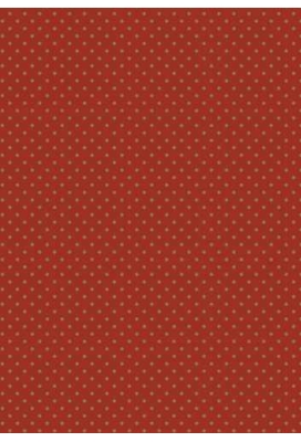 Kerstpapier little dots brick goud 70cm x 200meter