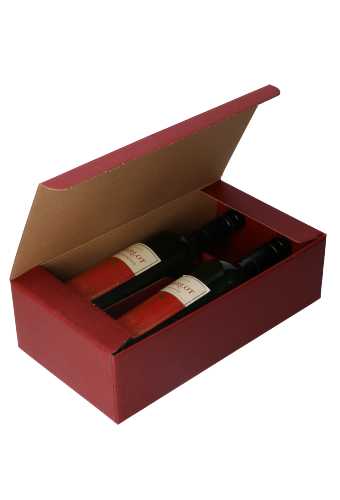 Luxe Wijndozen Ferro Bordeaux voor 2 fles 34x18.5x9cm 30stuks