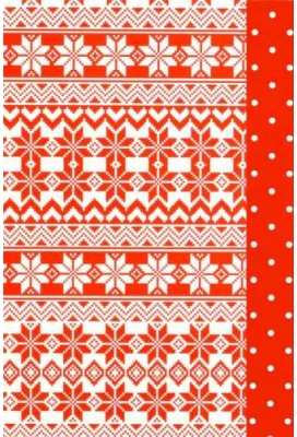 Kerstpapier Dubbel zijdig Norway Rood 30cm x 175mtr