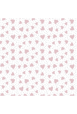 Geschenkpapier Coated Hearts 50cm x 200meter