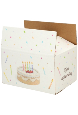 Geschenkdozen Gefeliciteerd 21.5x15x12cm 30stuks