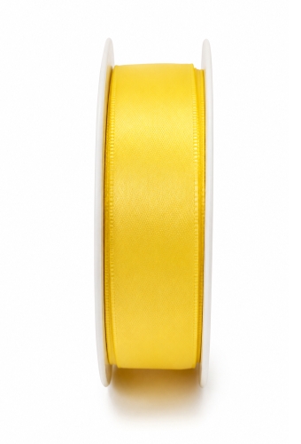 Luxe Taft Cadeaulint Met IJzerdraad Geel 23mm x 20meter