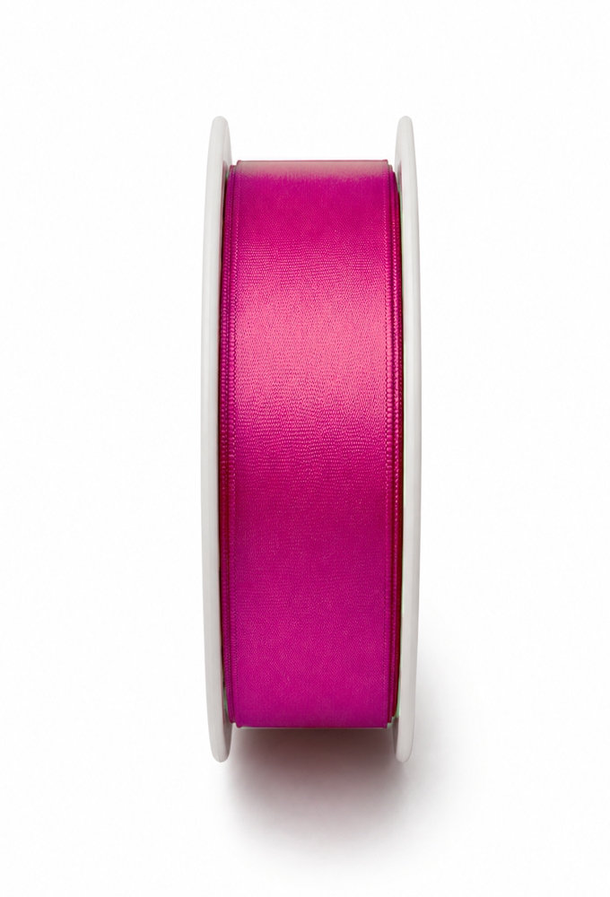 Luxe Taft Cadeaulint Met IJzerdraad Magenta 23mm x 20meter