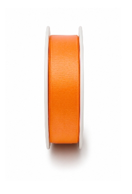 Luxe Taft Cadeaulint Met IJzerdraad Oranje 23mm x 20meter
