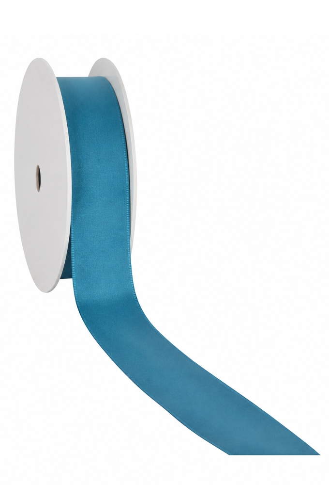 Luxe Taft Cadeaulint Met IJzerdraad Aqua Blauw 23mm x 20meter