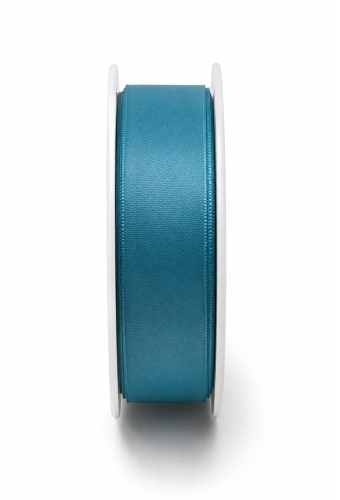 Luxe Taft Cadeaulint Met IJzerdraad Aqua Blauw 23mm x 20meter