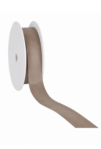 Luxe Taft Cadeaulint Met IJzerdraad Taupe 23mm x 20meter