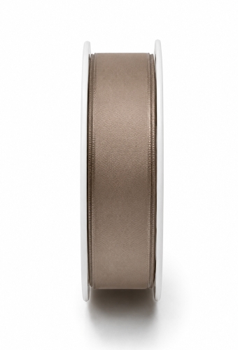Luxe Taft Cadeaulint Met IJzerdraad Taupe 23mm x 20meter