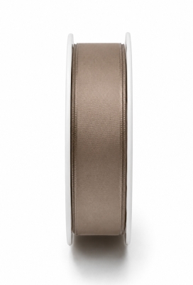 Luxe Taft Cadeaulint Met IJzerdraad Taupe 23mm x 20meter