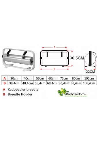 Papierrolhouder Staand Fabriano Kartelmes & Voet 50cm breed