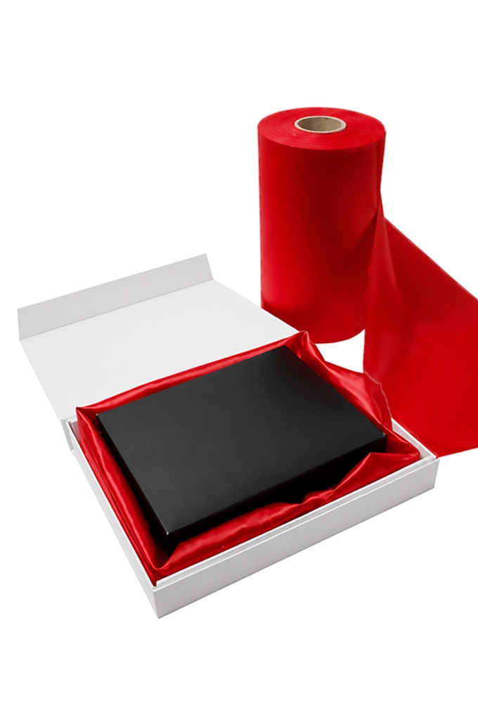 Geschenklint Stof Labro Rood 20cm x 30meter