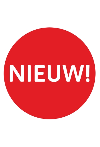 Etiketten Nieuw! Rood 2.5cm 500stuks
