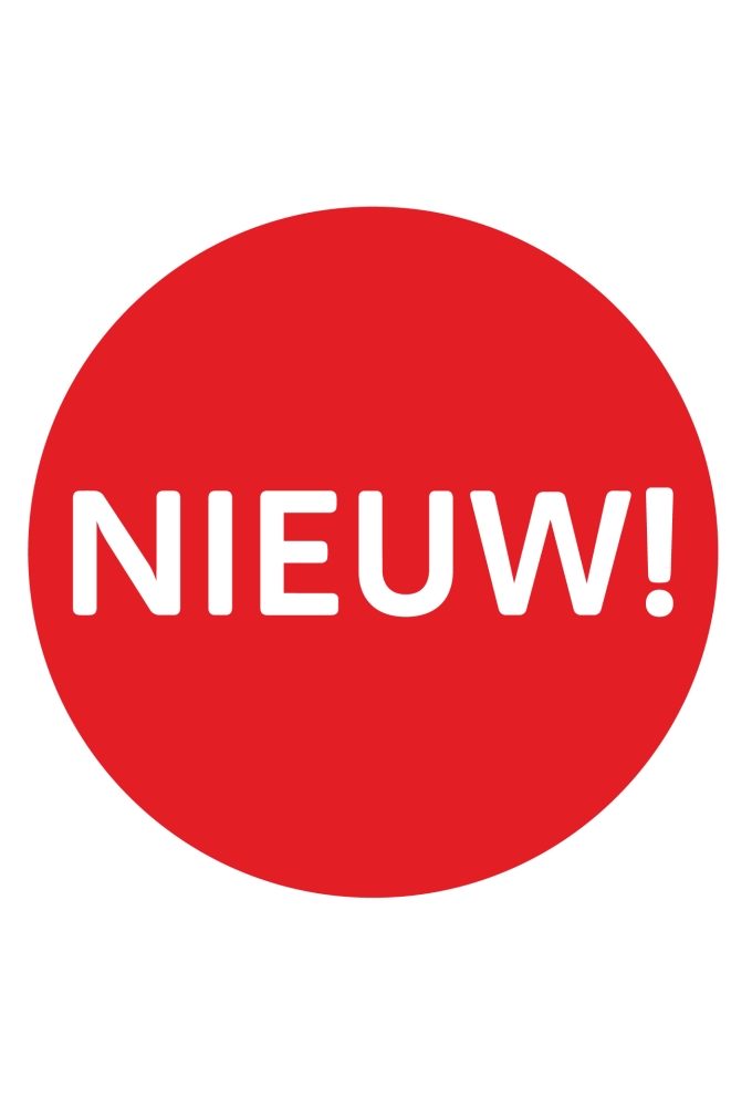 Etiketten Nieuw! Rood 2.5cm 500stuks