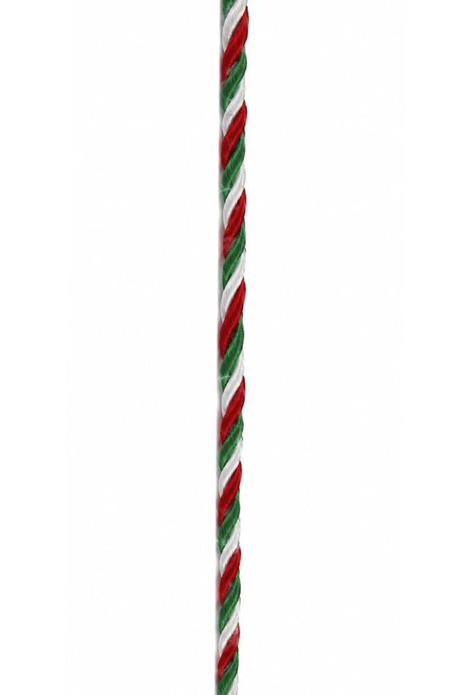 Lint Stof Touw Italie Groen Wit Rood 2mm x 50meter