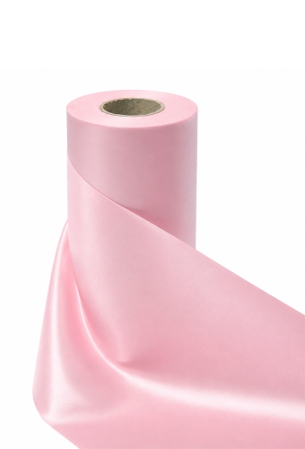 Geschenklint Breed Stof Labro Baby Roze 20cm x 30meter