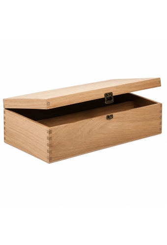 Wijnkist 2 Fles Scharnierkistje 34x18.2x10.1cm 10stuks