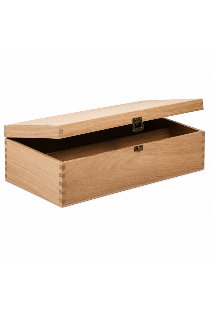 Wijnkist 2 Fles Scharnierkistje 34x18.2x10.1cm 10stuks