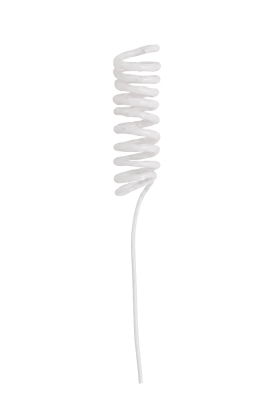AKTIE Kado Decoratie Curls Pin Wit 2cm Met IJzerdraad 72stuks