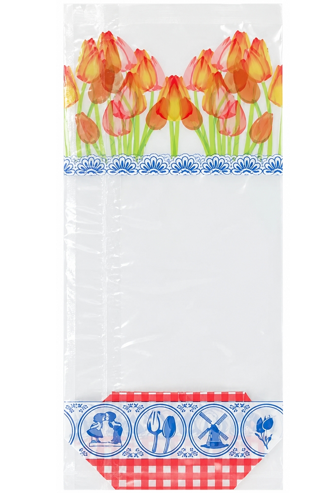 Cellofaan Zakjes Holland & Tulp 10x4x22cm 100stuks