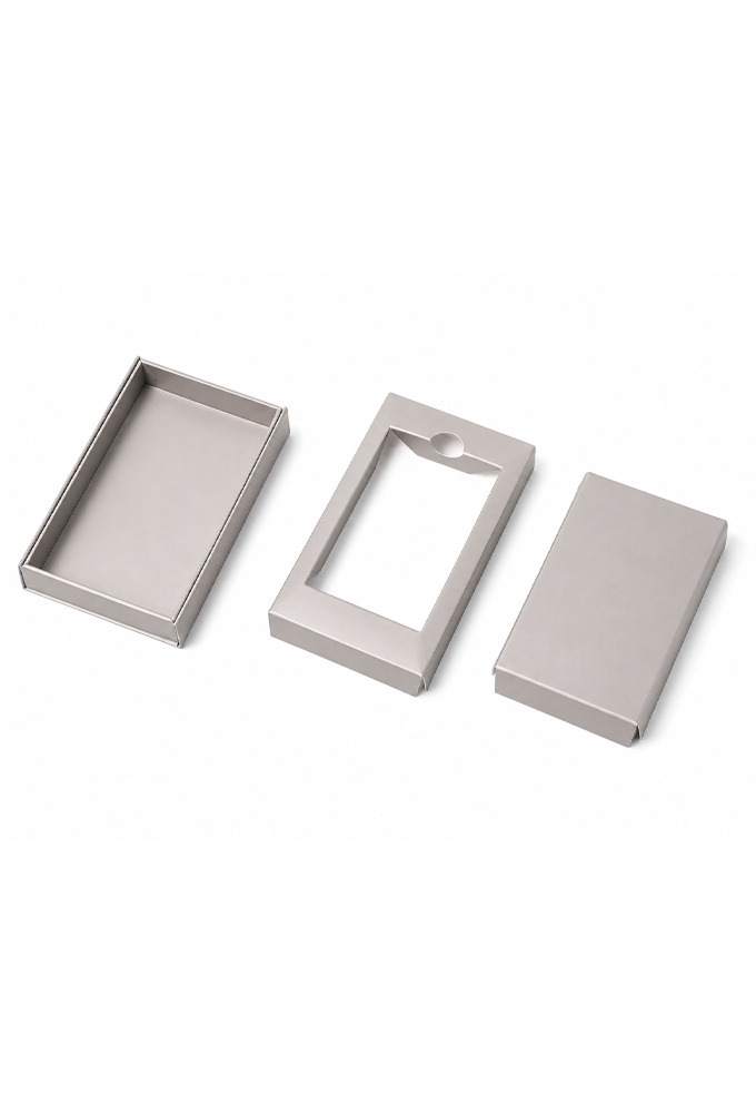 Luxe Magneetdozen & Inlay New York FSC® Taupe Mat 7x12x1.6cm 25st