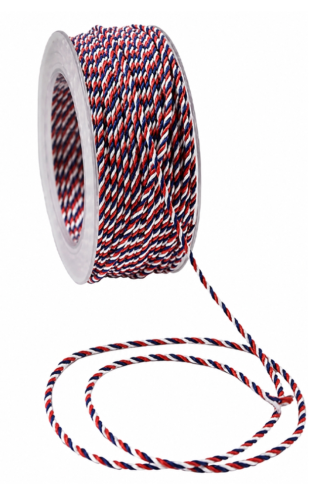 Lint Stof Touw Nederland Rood Wit Blauw 2mm x 50meter