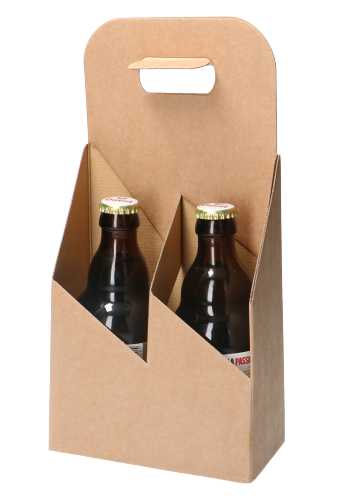 Bierverpakking Draagdoos Brugge Dikbuik Kraft voor 2 flesjes 33cl 10st