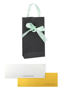 Kadobon+ Kadotasjes Pisa Black & Mint Met Satijnlint 10x6x22cm 25st