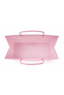 Papieren Draagtas Kassel Met Handvat Licht Roze A4 22x10x29cm 50stuks