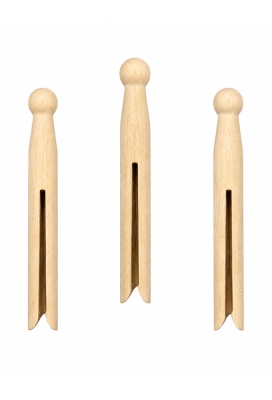 Houten Wasknijpers Met Ronde Kop 11cm 25stuks