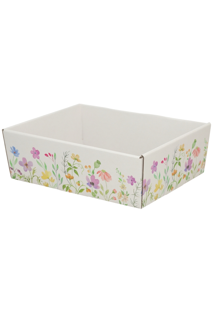 Geschenkdozen Korf Bloemen Perkje 23x17x8cm 10stuks