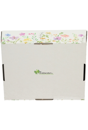 Geschenkdozen Korf Bloemen Perkje 23x17x8cm 10stuks