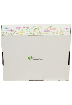 Geschenkdozen Korf Bloemen Perkje 23x17x8cm 10stuks