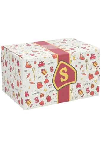 Geschenkdozen Sintprint 21.5x15x12cm 30stuks