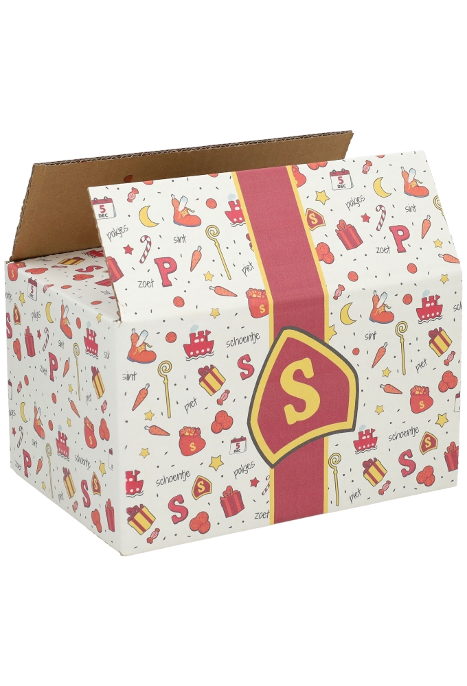 Geschenkdozen Sintprint 21.5x15x12cm 30stuks