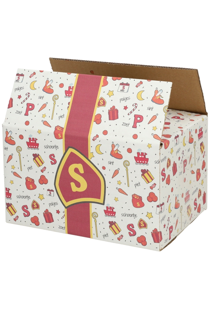 Geschenkdozen Sintprint 21.5x15x12cm 30stuks