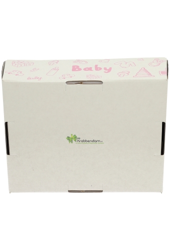 Geschenkdozen Korf Baby Roze 23x17x8cm 10stuks