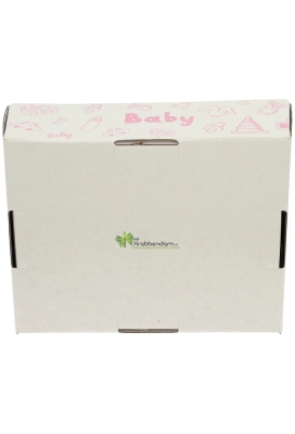 Geschenkdozen Korf Baby Roze 23x17x8cm 10stuks