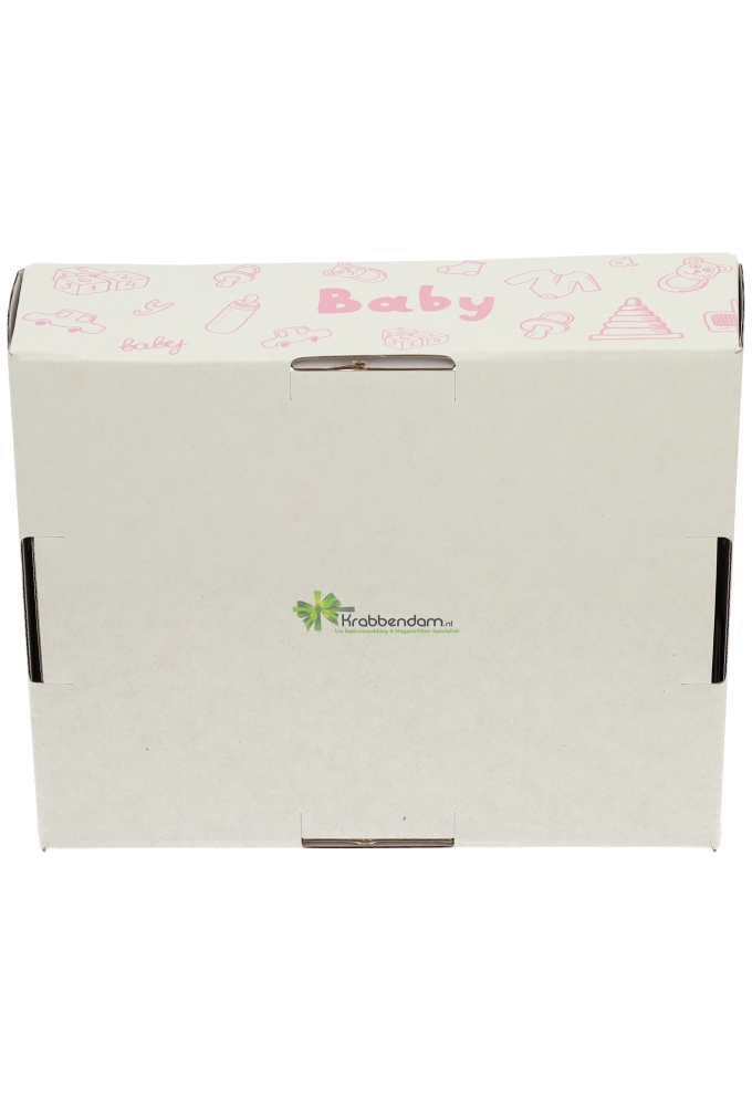 Geschenkdozen Korf Baby Roze 23x17x8cm 10stuks