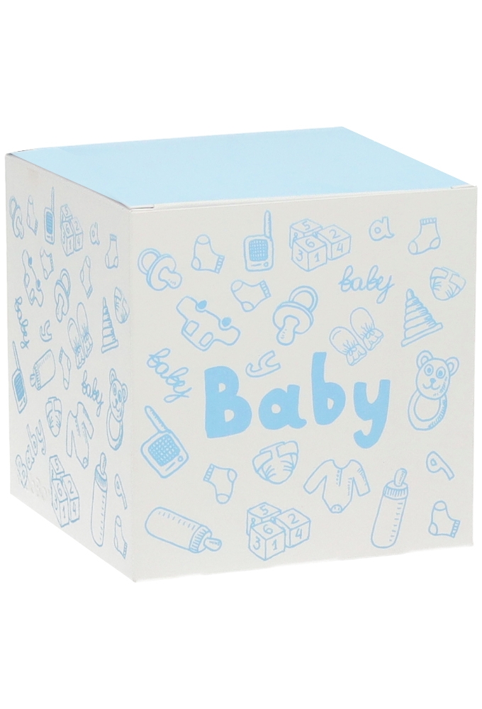 Kadodoosjes Baby Boy Blue Gerecycled 10x10x10cm 25stuks 