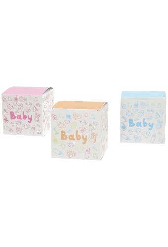 Kadodoosjes Baby Boy Blue Gerecycled 10x10x10cm 25stuks 