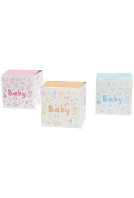 Kadodoosjes Baby Boy Blue Gerecycled 10x10x10cm 25stuks 