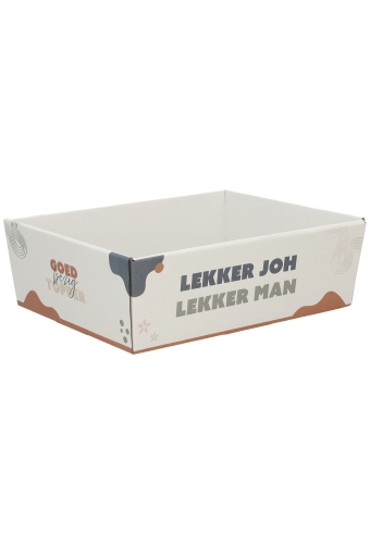 Geschenkdozen Korf Lekker Joh Lekker Man 23x17x8cm 10stuks