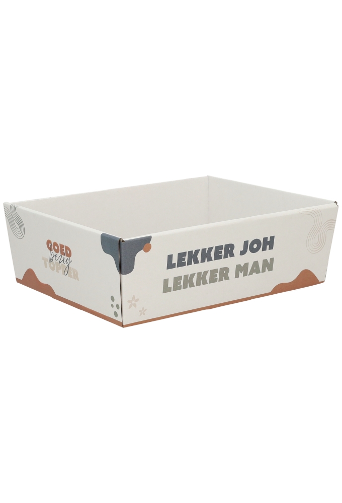 Geschenkdozen Korf Lekker Joh Lekker Man 23x17x8cm 10stuks