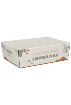 Geschenkdozen Korf Lekker Joh Lekker Man 23x17x8cm 10stuks
