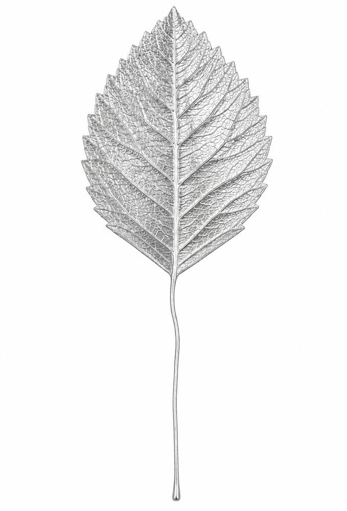 Kado Decoratie Pick Leafs Zilver 6cm Met IJzerdraad 144stuks