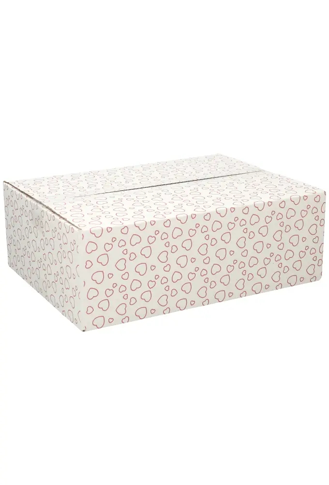 Geschenkdozen Hart Line 39x29x13cm 15stuks