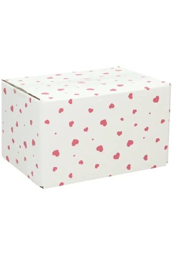 Geschenkdozen Hartjes 21.5x15x12cm 30stuks