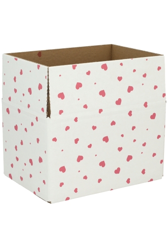 Geschenkdozen Hartjes 21.5x15x12cm 30stuks