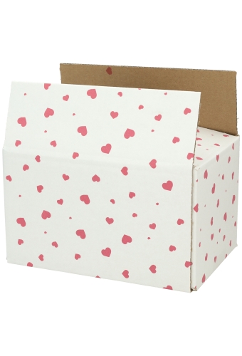 Geschenkdozen Hartjes 21.5x15x12cm 30stuks