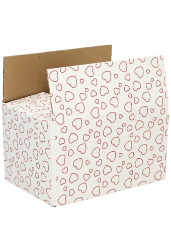 Geschenkdozen Hart Line 21.5x15x12cm 30stuks